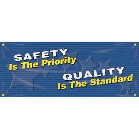 Accuform MESH BANNERS SAFETY IS THE PRIORITY MBM316 MBM316